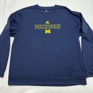 Adidas ClimaWarm Michigan Wolverines Sweatshirt Men’s Sz XXL